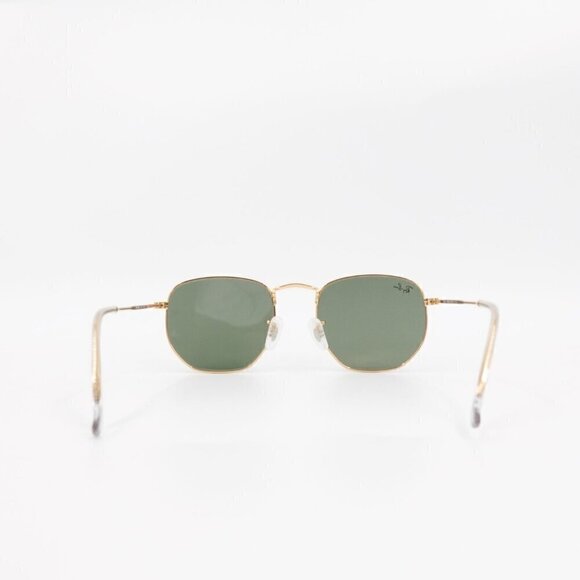 Ray-Ban RB3548 Hexagonal Sunglasses Gray and Gold OS - Picture 4 of 13